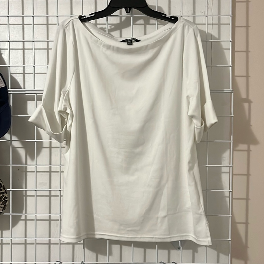 White long sleeve women’s t-shirt by Ralph Lauren